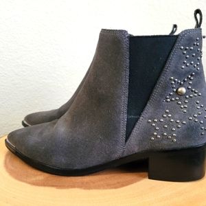 Marc Fisher Grey Suede Ankle Boots, 6M